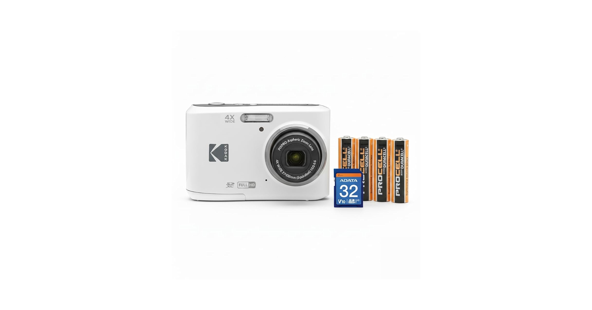 Amazon.com : Kodak PIXPRO FZ45 Friendly Zoom Digital Camera (White